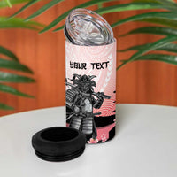 Personalised Japan Samurai Warrior 4 in 1 Can Cooler Tumbler Japanese Cherry Blossom Polynesian Pattern LT14 - Polynesian Pride