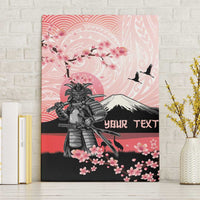 Personalised Japan Samurai Warrior Canvas Wall Art Japanese Cherry Blossom Polynesian Pattern LT14 Without Frame Pink - Polynesian Pride