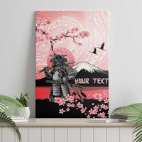 Personalised Japan Samurai Warrior Canvas Wall Art Japanese Cherry Blossom Polynesian Pattern LT14 - Polynesian Pride