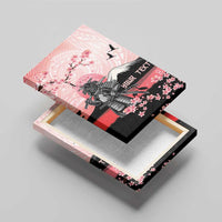 Personalised Japan Samurai Warrior Canvas Wall Art Japanese Cherry Blossom Polynesian Pattern LT14 - Polynesian Pride