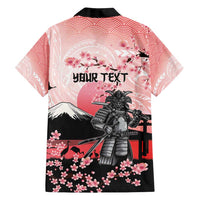 Personalised Japan Samurai Warrior Family Matching Tank Maxi Dress and Hawaiian Shirt Japanese Cherry Blossom Polynesian Pattern LT14 - Polynesian Pride