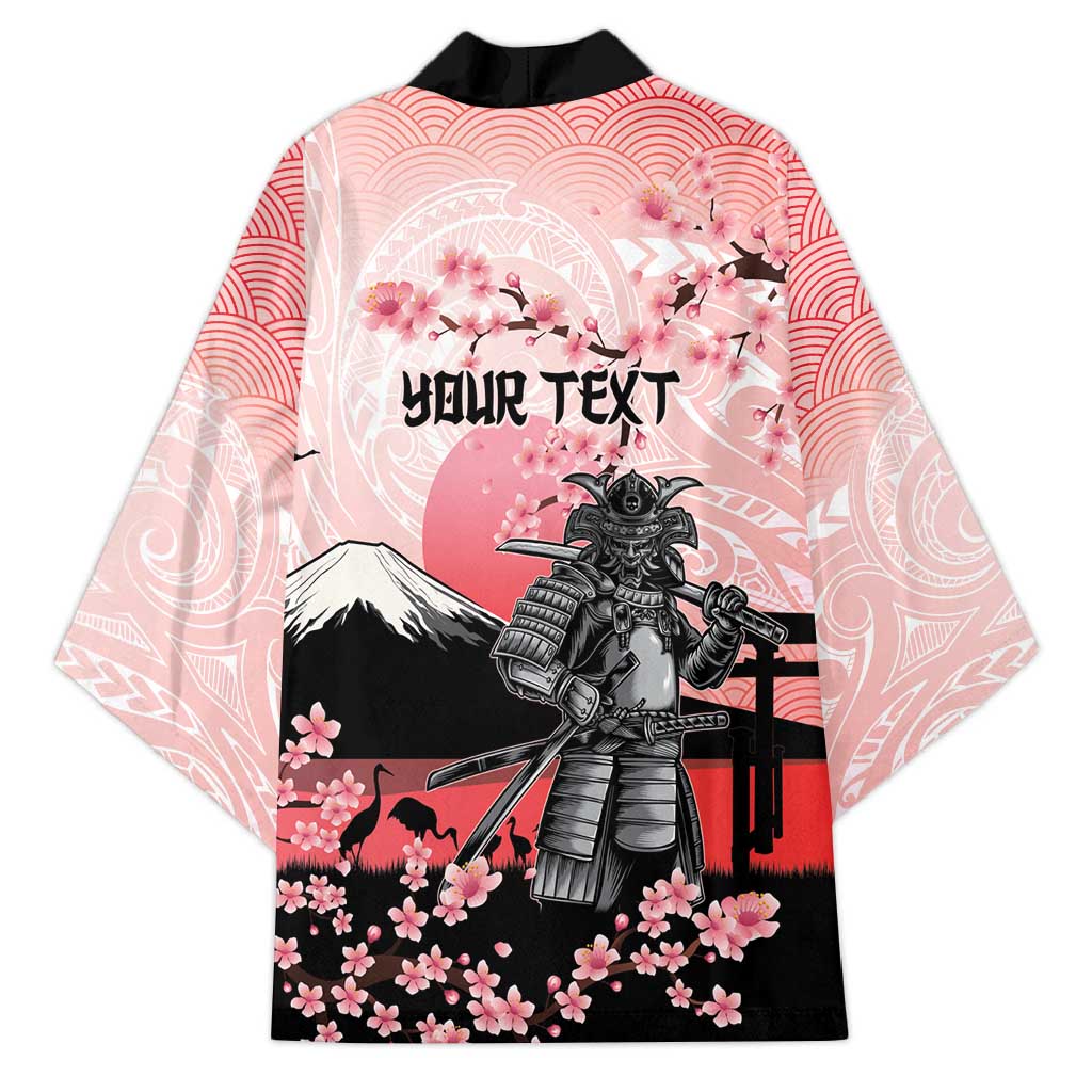 Personalised Japan Samurai Warrior Kimono Japanese Cherry Blossom Polynesian Pattern LT14 - Polynesian Pride