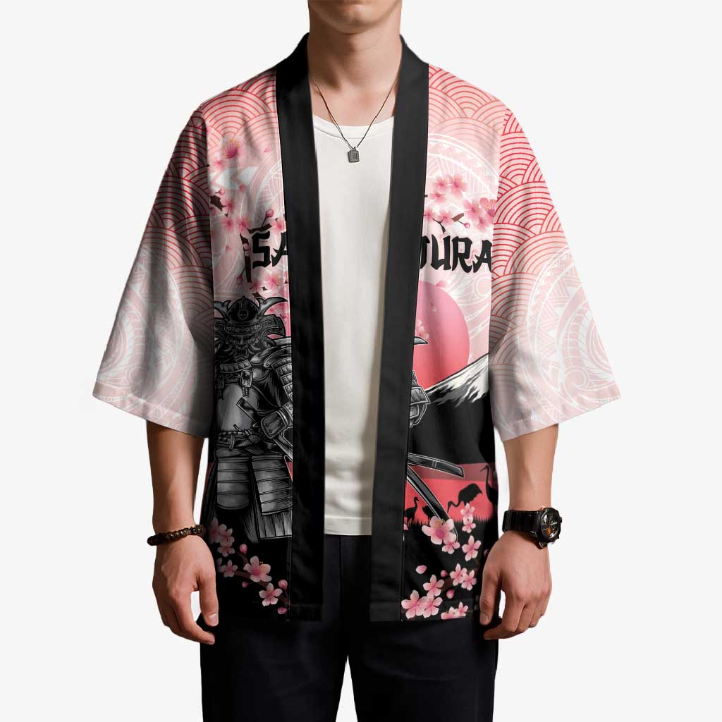 Personalised Japan Samurai Warrior Kimono Japanese Cherry Blossom Polynesian Pattern LT14 - Polynesian Pride