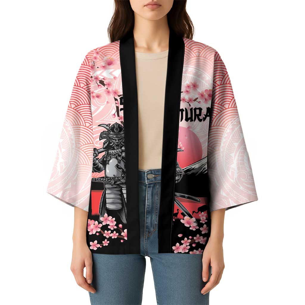 Personalised Japan Samurai Warrior Kimono Japanese Cherry Blossom Polynesian Pattern LT14 - Polynesian Pride