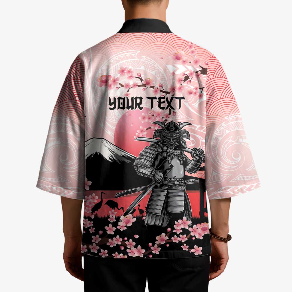 Personalised Japan Samurai Warrior Kimono Japanese Cherry Blossom Polynesian Pattern LT14 - Polynesian Pride