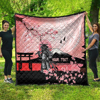 Personalised Japan Samurai Warrior Quilt Japanese Cherry Blossom Polynesian Pattern LT14 - Polynesian Pride