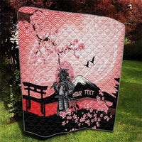Personalised Japan Samurai Warrior Quilt Japanese Cherry Blossom Polynesian Pattern LT14 - Polynesian Pride