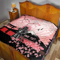 Personalised Japan Samurai Warrior Quilt Japanese Cherry Blossom Polynesian Pattern LT14 - Polynesian Pride