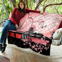 Personalised Japan Samurai Warrior Quilt Japanese Cherry Blossom Polynesian Pattern LT14 - Polynesian Pride