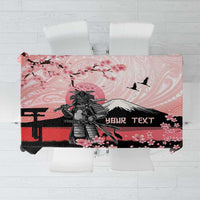 Personalised Japan Samurai Warrior Tablecloth Japanese Cherry Blossom Polynesian Pattern LT14 Pink - Polynesian Pride