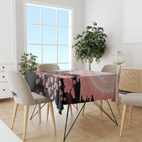 Personalised Japan Samurai Warrior Tablecloth Japanese Cherry Blossom Polynesian Pattern LT14 - Polynesian Pride