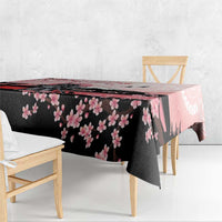 Personalised Japan Samurai Warrior Tablecloth Japanese Cherry Blossom Polynesian Pattern LT14 - Polynesian Pride