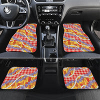 Hawaii Kahili Palaka Motifs Car Mats Hawaiian Honohono Pikake Lei