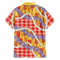Hawaii Kahili Palaka Motifs Hawaiian Shirt Hawaiian Honohono Pikake Lei