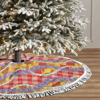 Hawaii Kahili Palaka Motifs Tree Skirt Hawaiian Honohono Pikake Lei LT14 - Polynesian Pride