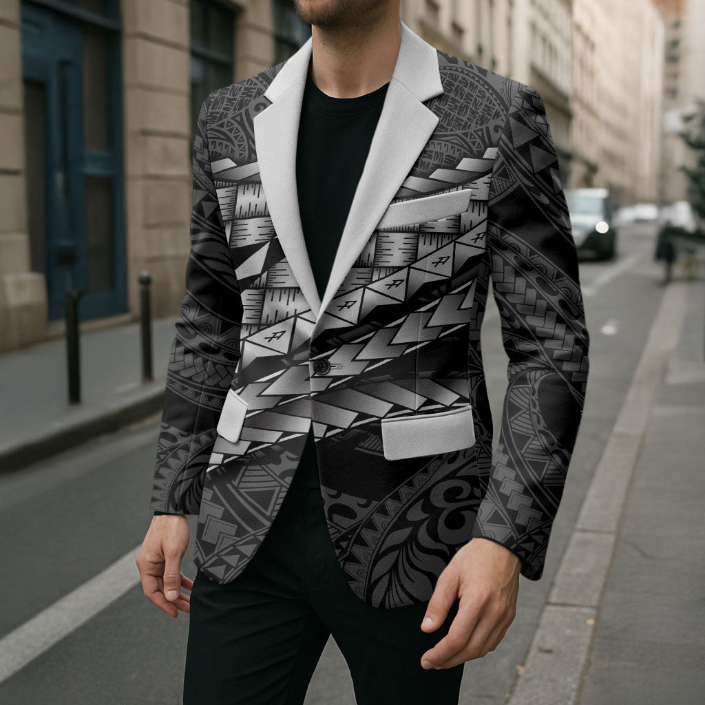 Hawaii Lauhala Tattoo Blazer Hawaiian Hala Leaf Weaving