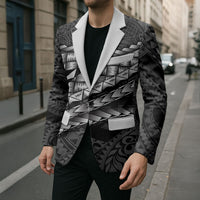 Hawaii Lauhala Tattoo Blazer Hawaiian Hala Leaf Weaving