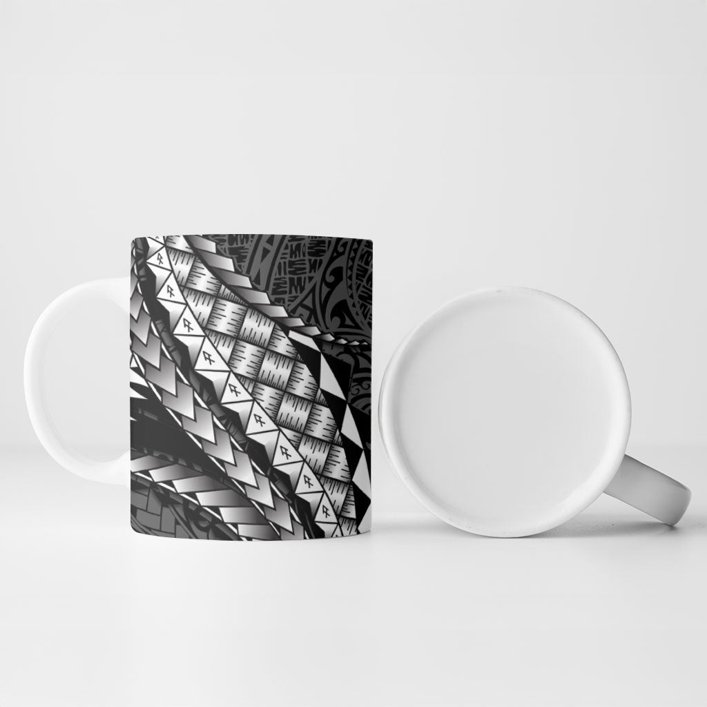 Hawaii Lauhala Tattoo Ceramic Mug Hawaiian Hala Leaf Weaving