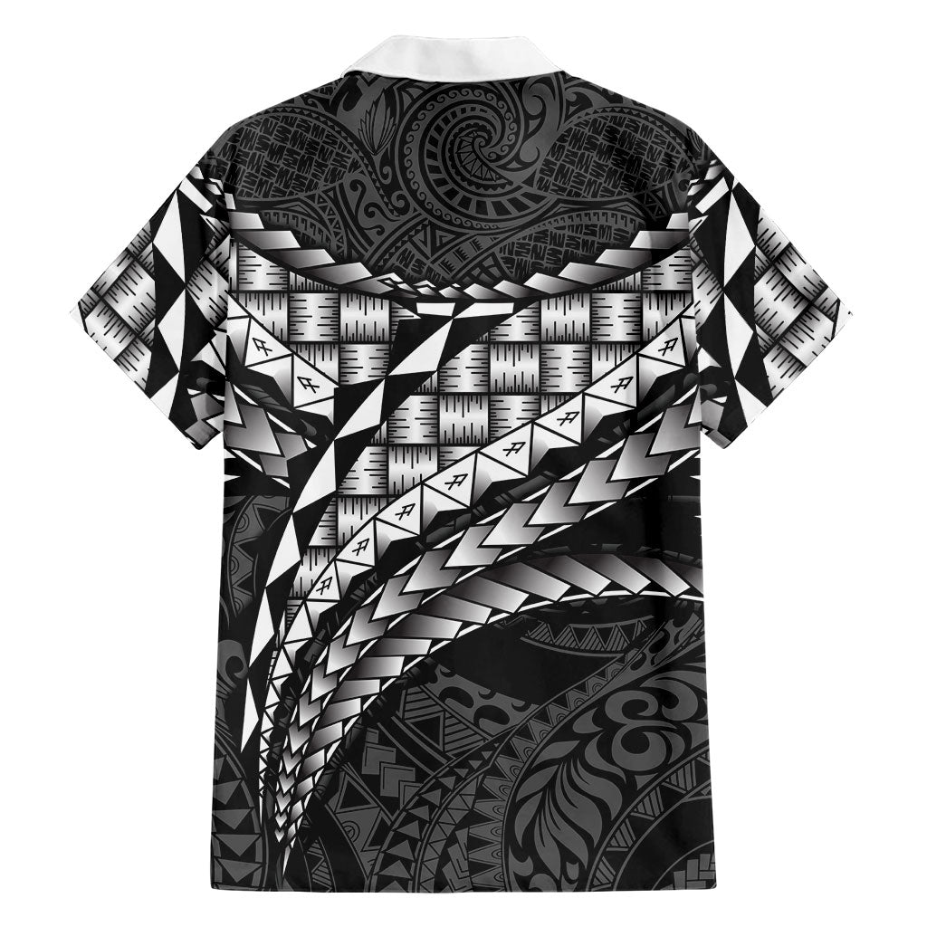 Hawaii Lauhala Tattoo Family Matching Off The Shoulder Long Sleeve Dress and Hawaiian Shirt Hawaiian Hala Leaf Weaving LT14 - Polynesian Pride