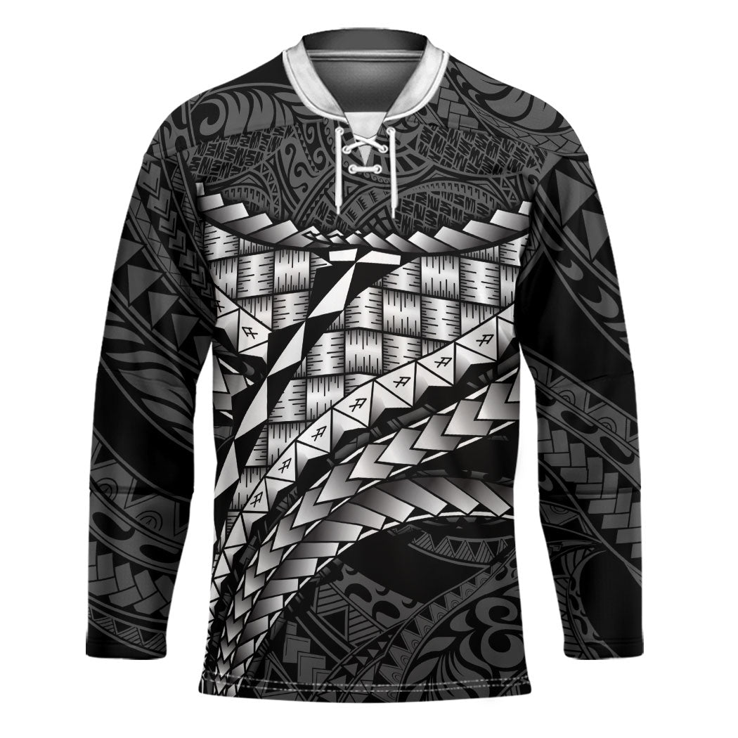 Hawaii Lauhala Tattoo Hockey Jersey Hawaiian Hala Leaf Weaving