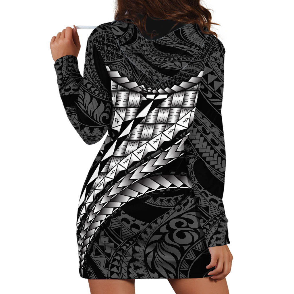 Hawaii Lauhala Tattoo Hoodie Dress Hawaiian Hala Leaf Weaving