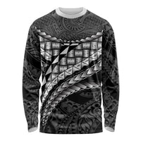 Hawaii Lauhala Tattoo Long Sleeve Shirt Hawaiian Hala Leaf Weaving