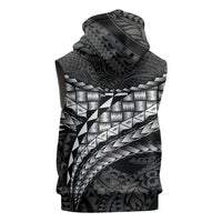 Hawaii Lauhala Tattoo Sleeveless Zip Hoodie Hawaiian Hala Leaf Weaving