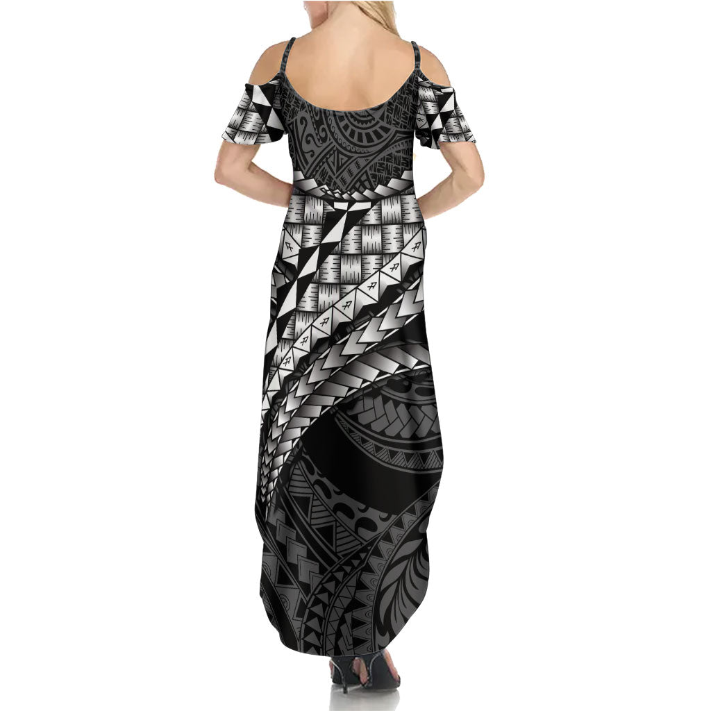 Hawaii Lauhala Tattoo Summer Maxi Dress Hawaiian Hala Leaf Weaving