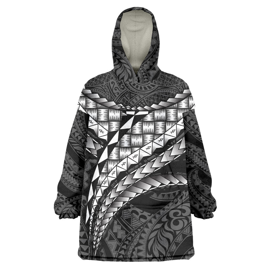 Hawaii Lauhala Tattoo Wearable Blanket Hoodie Hawaiian Hala Leaf Weaving