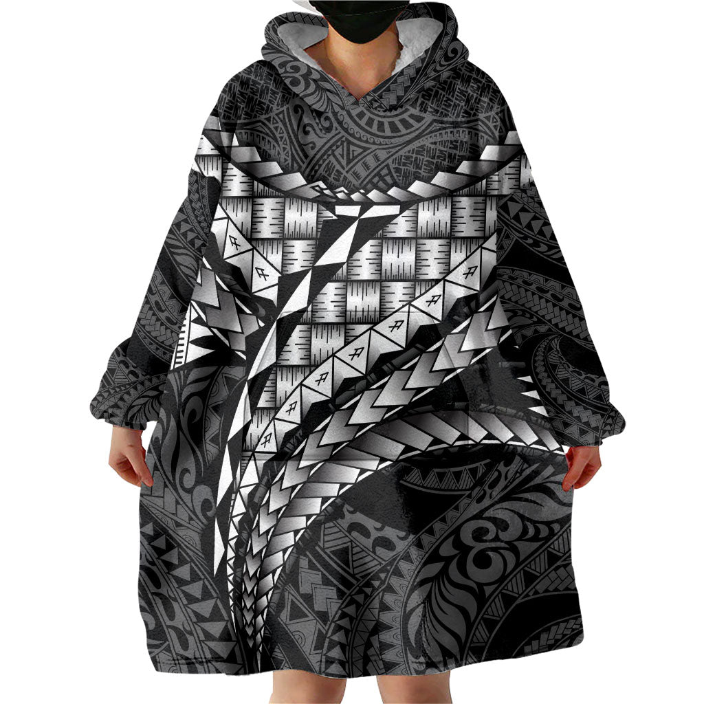 Hawaii Lauhala Tattoo Wearable Blanket Hoodie Hawaiian Hala Leaf Weaving