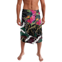 Hawaiian and Japanese Culture Lavalava Crane Sakura Hibiscus Tropical Vibes