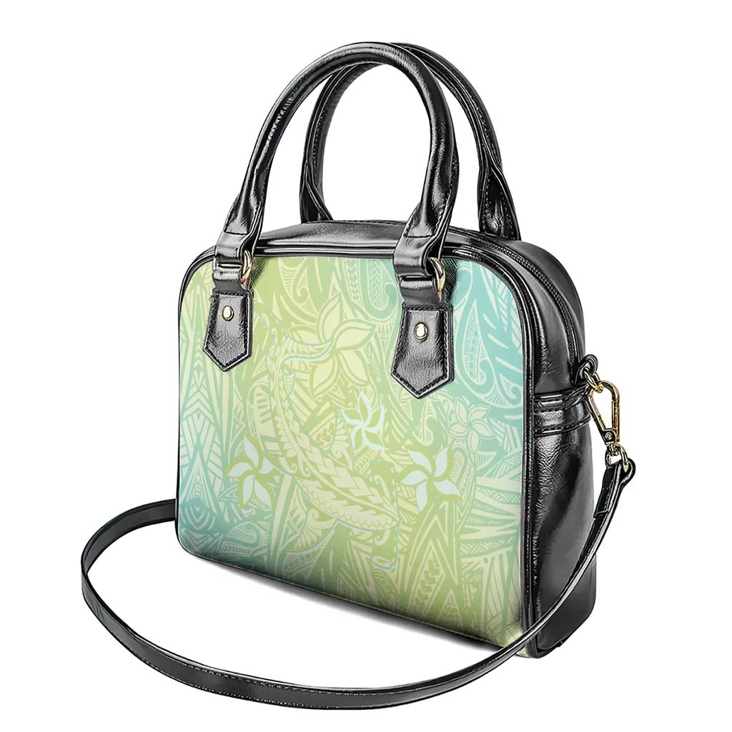 Baby Green Gradient Polynesia Shoulder Handbag Hawaiian Tribal Hammerhead Shark Tattoo LT14 - Polynesian Pride