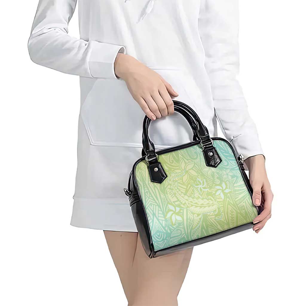 Baby Green Gradient Polynesia Shoulder Handbag Hawaiian Tribal Hammerhead Shark Tattoo LT14 - Polynesian Pride