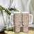 Pink Gradient Polynesia Tumbler With Handle Hawaiian Tribal Hammerhead Shark Tattoo