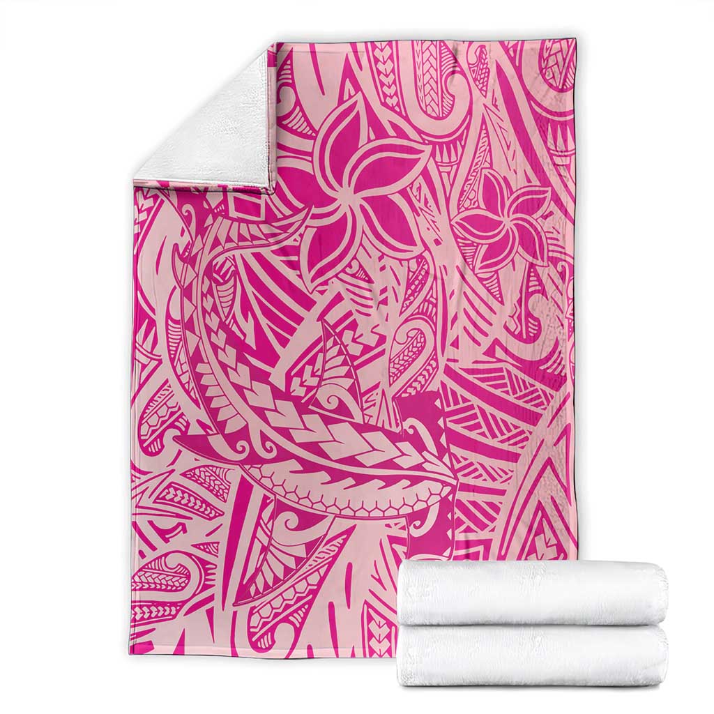 Beige Gradient Polynesia Blanket Hawaiian Tribal Hammerhead Shark Tattoo