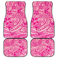 Beige Gradient Polynesia Car Mats Hawaiian Tribal Hammerhead Shark Tattoo