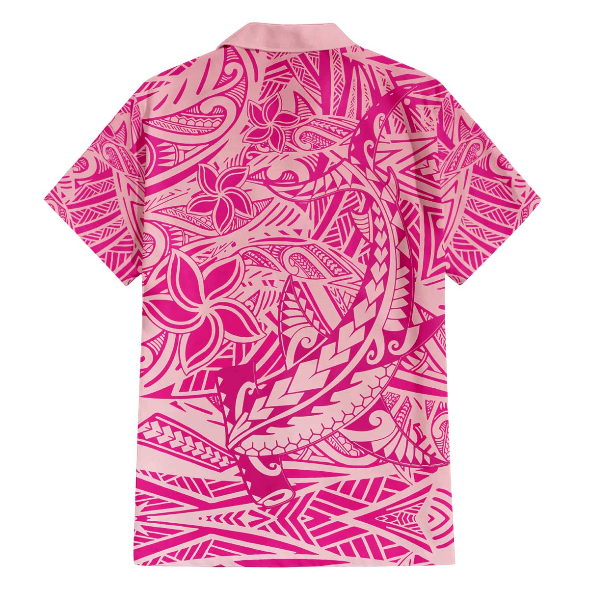 Beige Gradient Polynesia Family Matching Puletasi and Hawaiian Shirt Hawaiian Tribal Hammerhead Shark Tattoo LT14 - Polynesian Pride