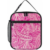 Beige Gradient Polynesia Lunch Bag Hawaiian Tribal Hammerhead Shark Tattoo