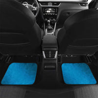 Blue Gradient Polynesia Car Mats Hawaiian Tribal Hammerhead Shark Tattoo