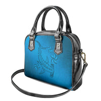 Blue Gradient Polynesia Shoulder Handbag Hawaiian Tribal Hammerhead Shark Tattoo LT14 - Polynesian Pride
