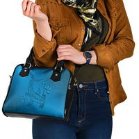 Blue Gradient Polynesia Shoulder Handbag Hawaiian Tribal Hammerhead Shark Tattoo LT14 - Polynesian Pride