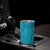 Dark Cyan Gradient Polynesia Tumbler Cup Hawaiian Tribal Hammerhead Shark Tattoo