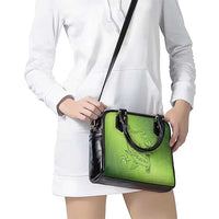 Green Gradient Polynesia Shoulder Handbag Hawaiian Tribal Hammerhead Shark Tattoo LT14 - Polynesian Pride