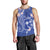 FSM Chuuk Constitution Day Men Tank Top Frangipani Flowers Polynesian Curves Style