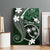 FSM Chuuk Canvas Wall Art Turtle Tropical Flowers Polynesian - Green