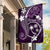 FSM Chuuk Garden Flag Turtle Tropical Flowers Polynesian - Purple