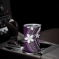 FSM Chuuk Tumbler Cup Turtle Tropical Flowers Polynesian - Purple LT14 - Polynesian Pride
