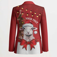 Personalized New Zealand Sheep Christmas Blazer Hipi Meri Kirihimete Silver Fern Xmas Tree LT14 - Polynesian Pride