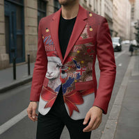 Personalized New Zealand Sheep Christmas Blazer Hipi Meri Kirihimete Silver Fern Xmas Tree LT14 - Polynesian Pride