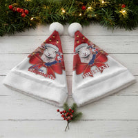 Personalized New Zealand Sheep Christmas Santa Hat Hipi Meri Kirihimete Silver Fern Xmas Tree - Polynesian Pride